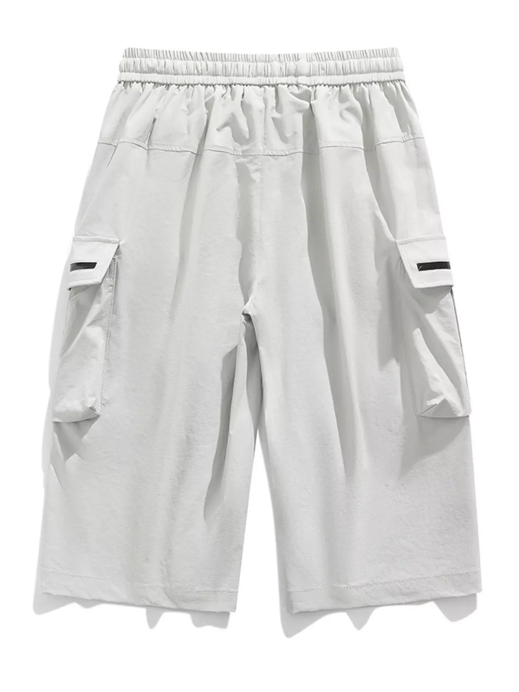 Men's Plus Size Casual Cargo Shorts with Zipper Pockets