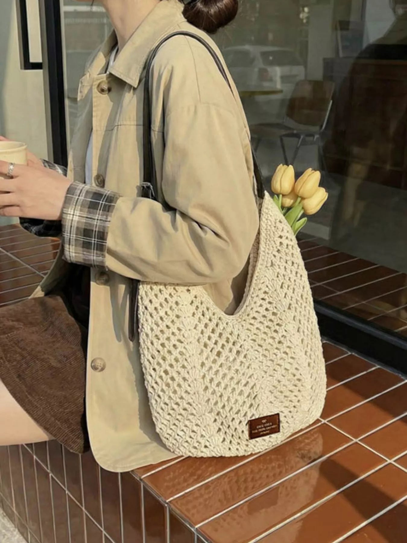 Boho Crochet Shoulder Bag