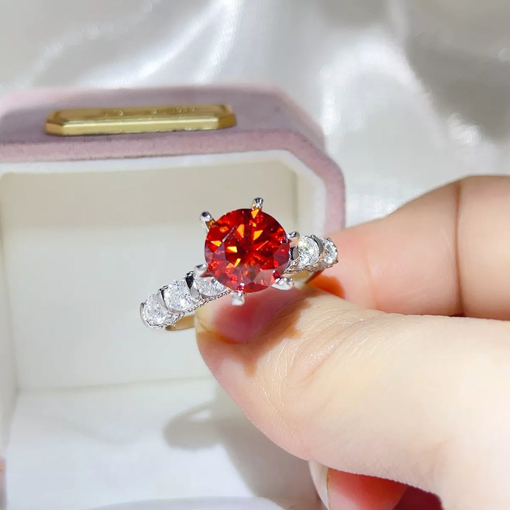 3 Carat 925 Sterling Silver Moissanite Ring