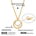 Sliding Double Circle Pendant Necklace Collection