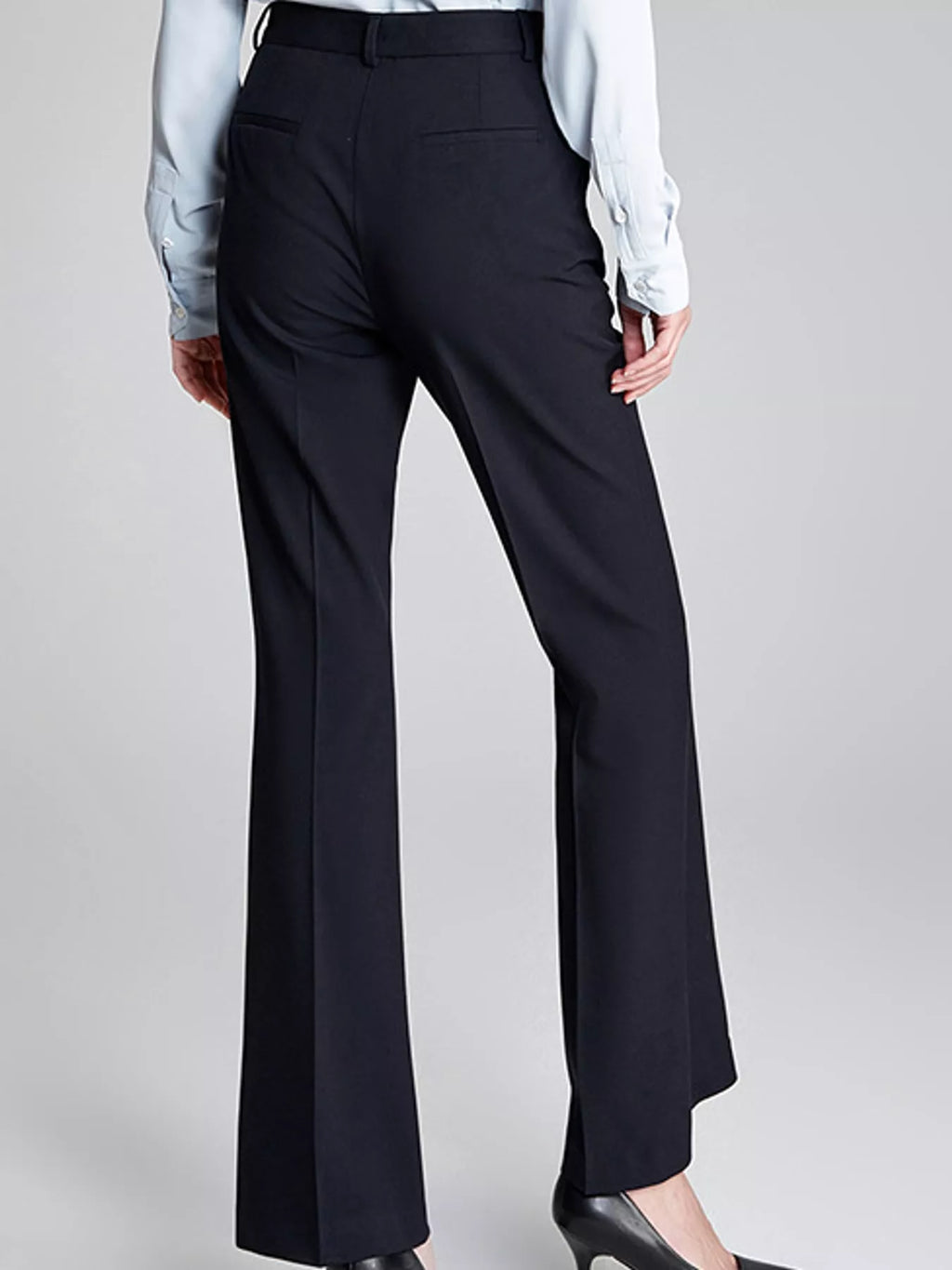 High-Waisted Straight-Leg Pants
