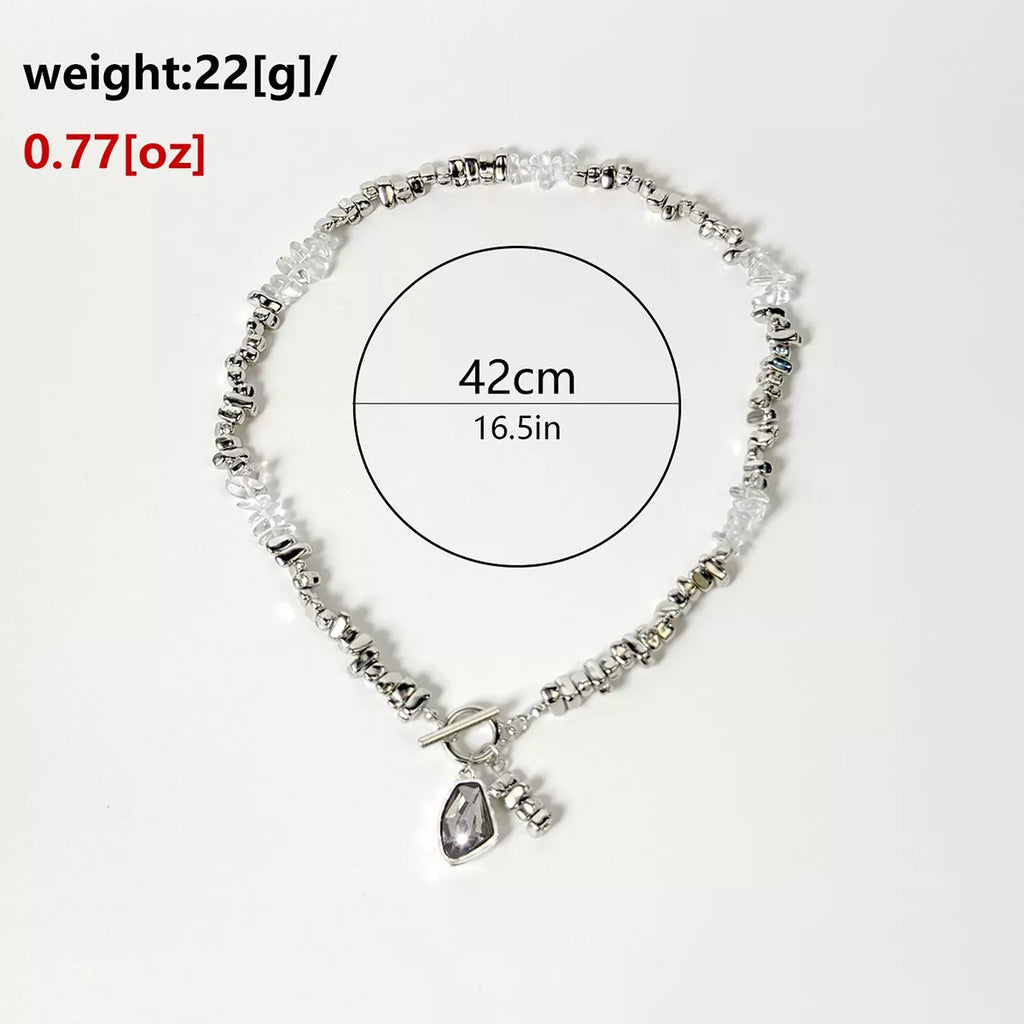 Chunky Gemstone Pendant Necklace