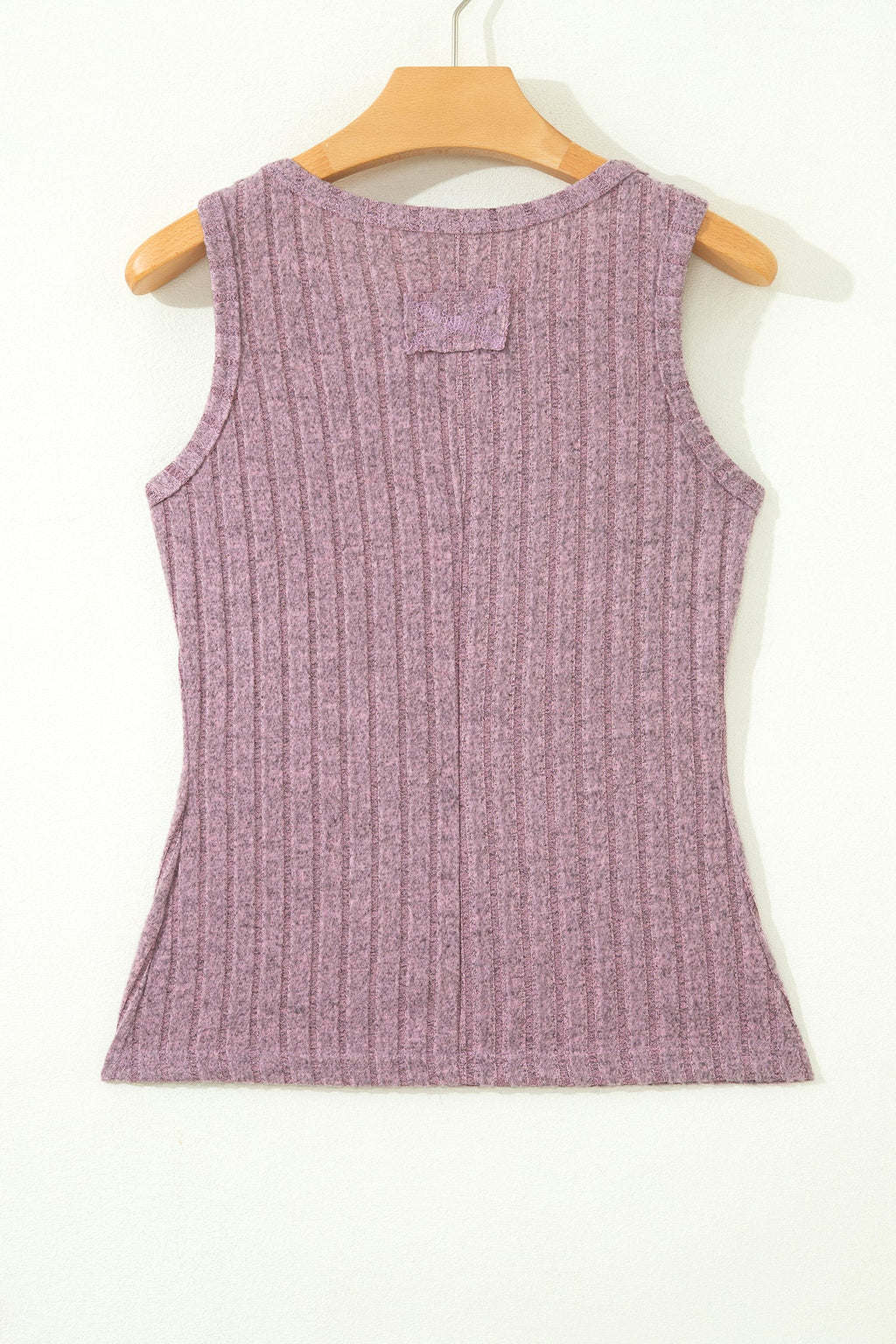 Bonbon Slim Ribbed Mineral Wash Tank Top