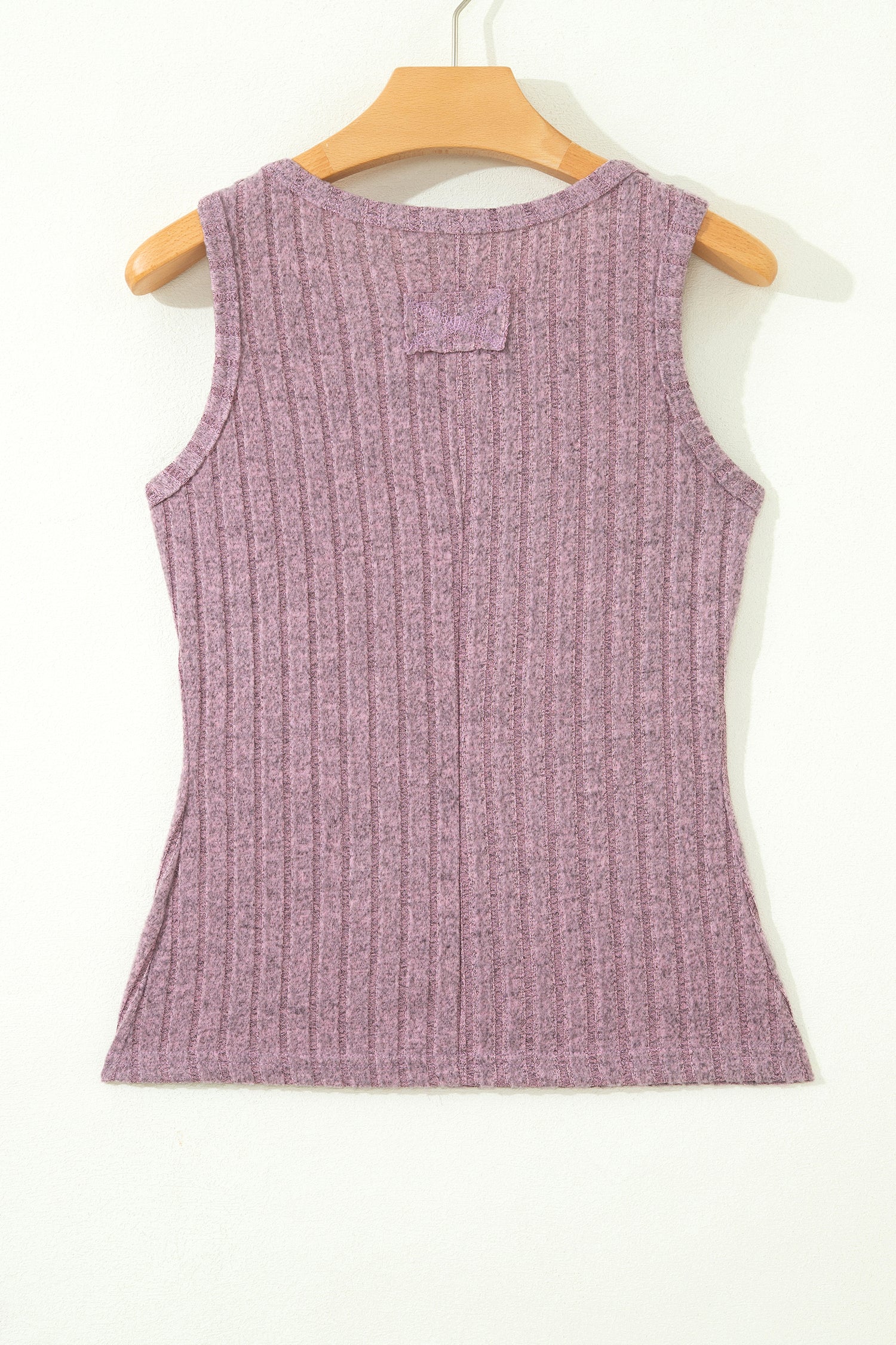 Bonbon Slim Ribbed Mineral Wash Tank Top