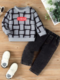 Children's Long Sleeve Top & Jeans Set