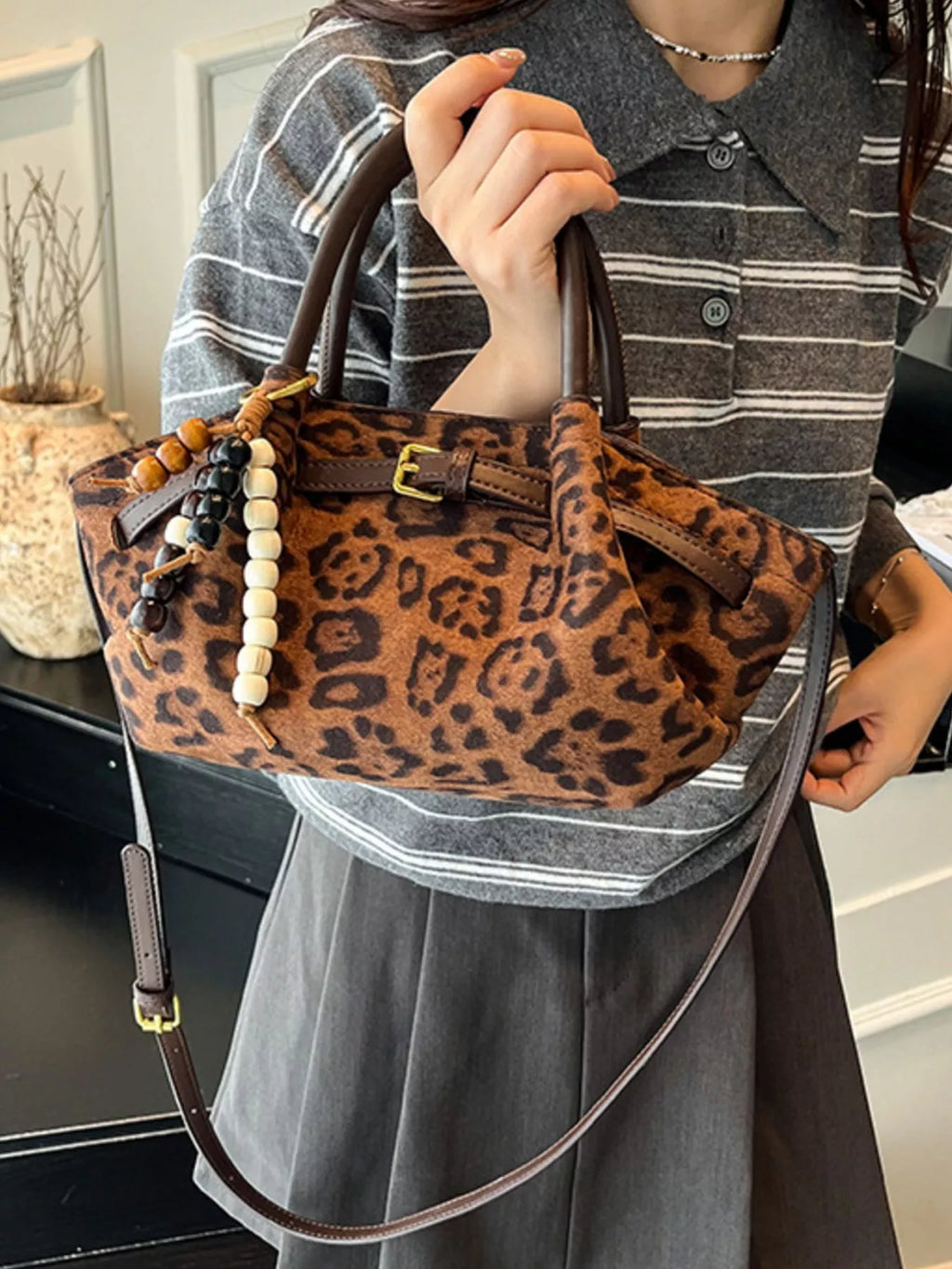 Buckle Decor Tote Bag
