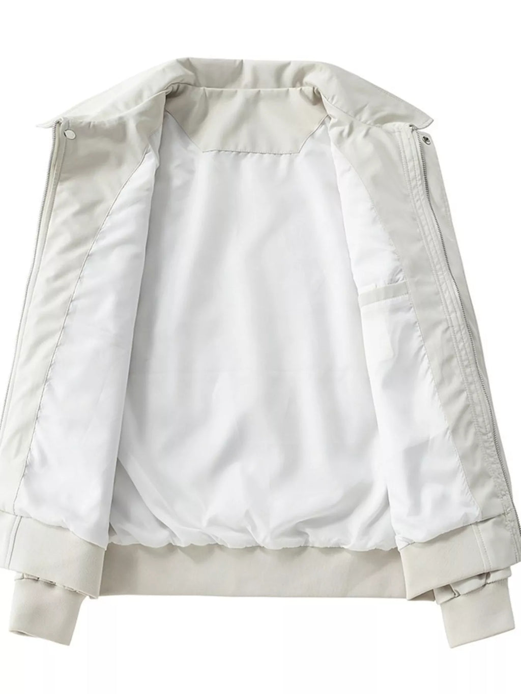 Men's Plus Size Zip Up Long Sleeve Jacket