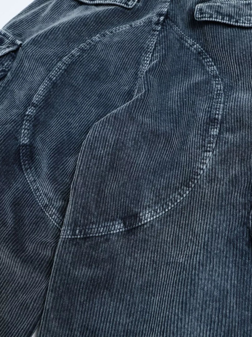 Men's Corduroy Cargo Pants with Multiple Pockets