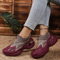 Lace Up Round Toe Sneakers