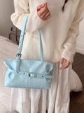 Buckle Detail Shoulder Bag
