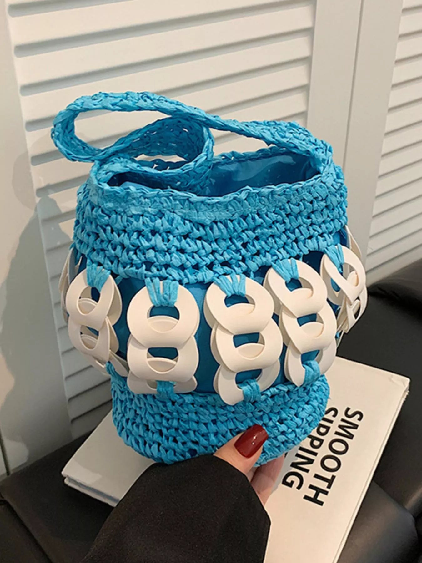 Woven Bucket Handbag