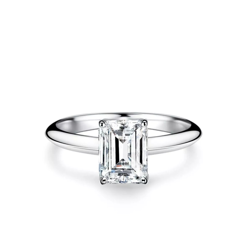 2 Carat 925 Sterling Silver Moissanite Geometric Ring