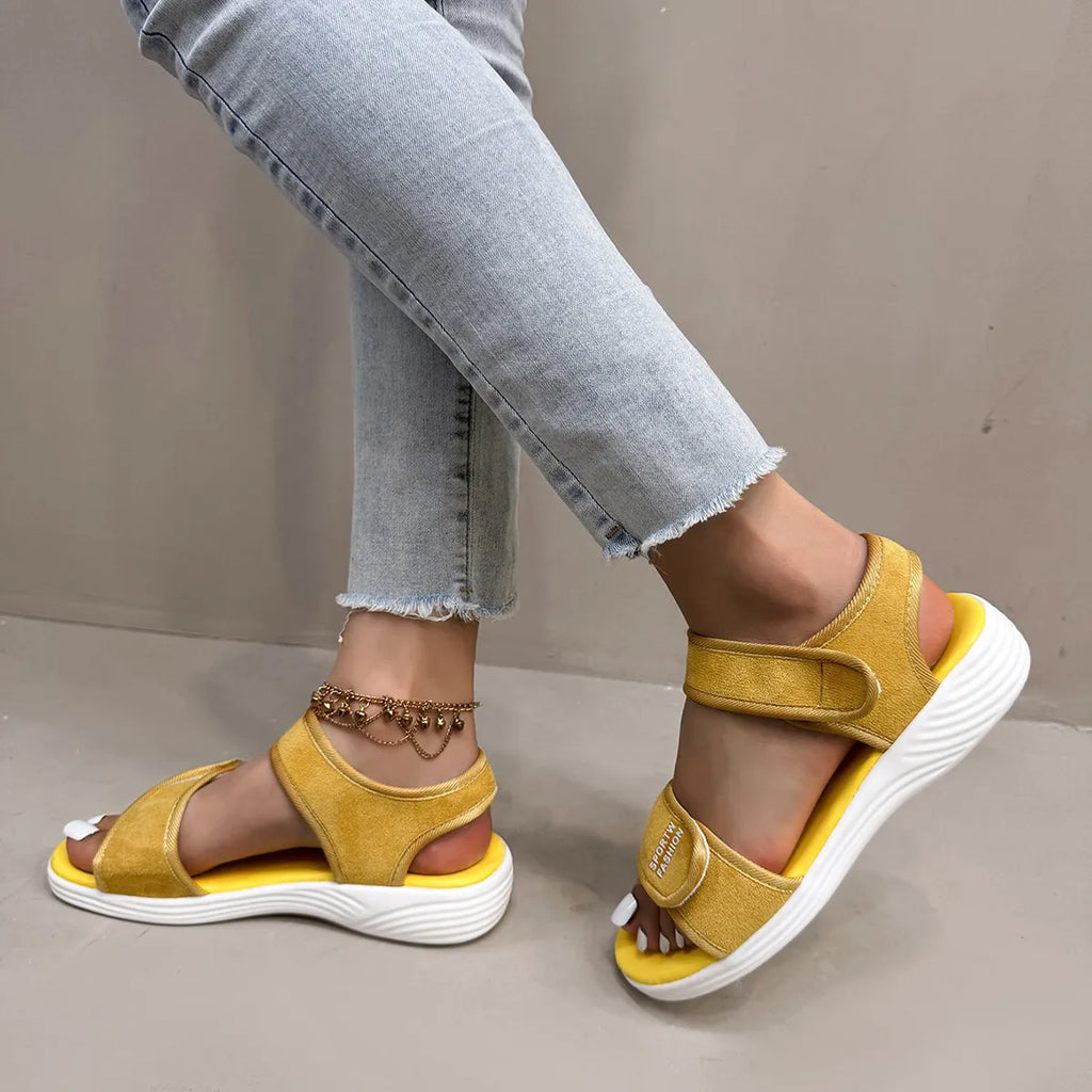Velcro Strap Open Toe Sandals