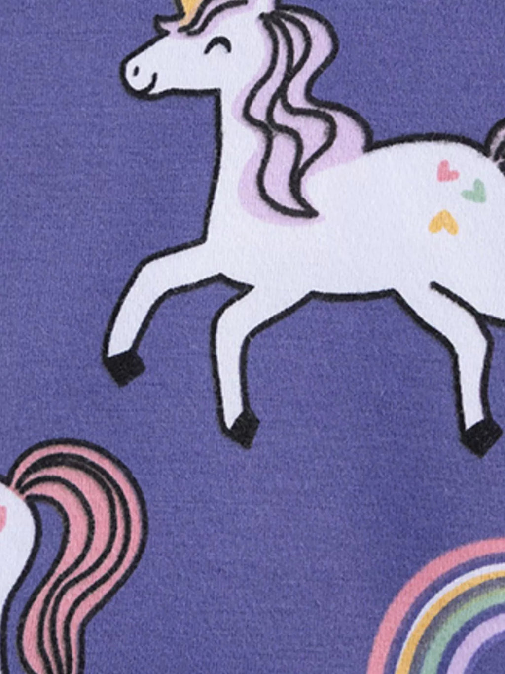 Children‘s Unicorn Print Peplum Top and Leggings Set