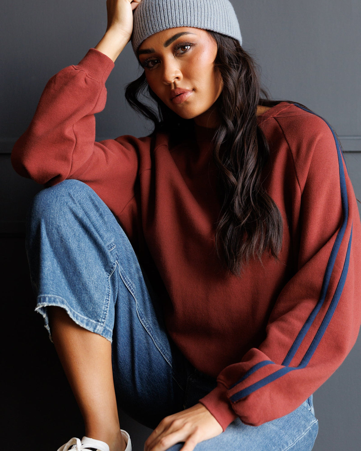 Retro Stripe Crew