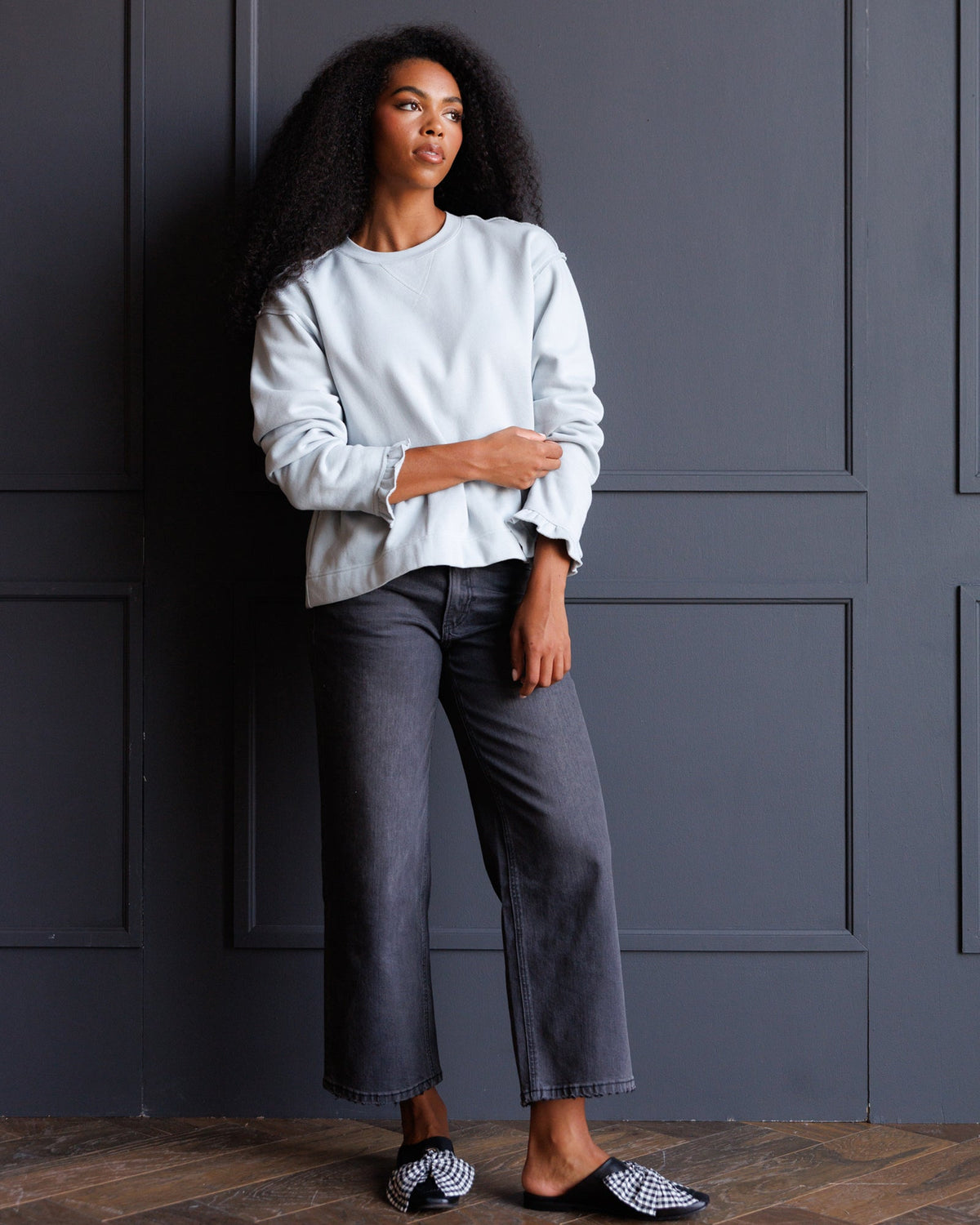 Country Peplum Crew