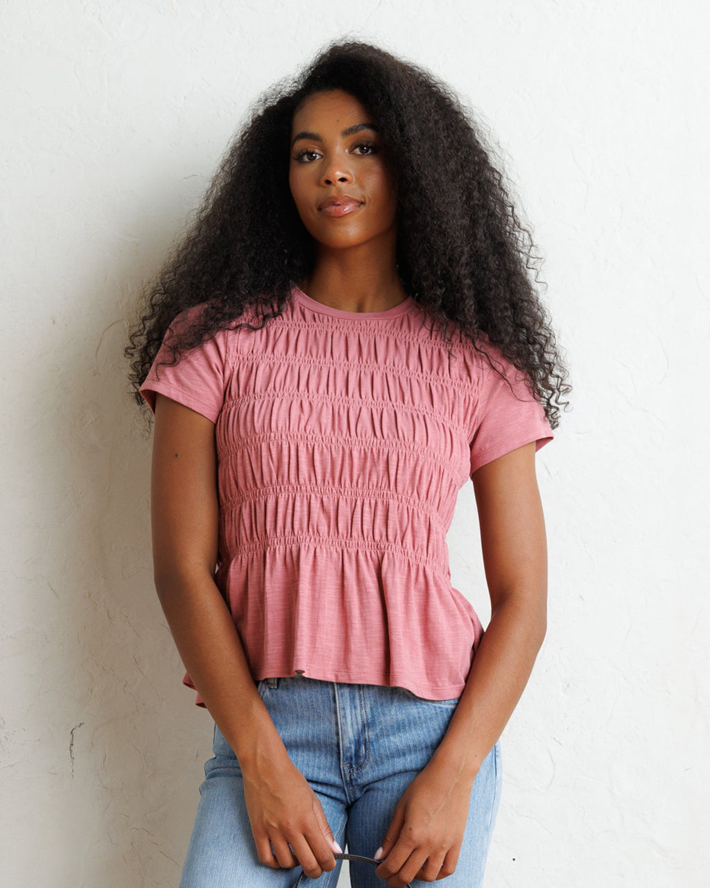 Smocked Tee
