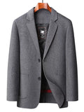 Men's Plus Size Button Up Long Sleeve Coat