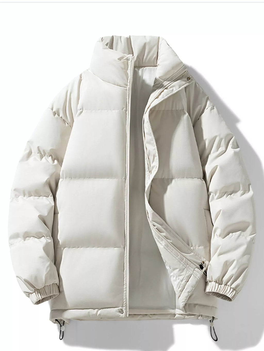 Men's Full Size Padded Stand Collar Winter Coat Plus Size