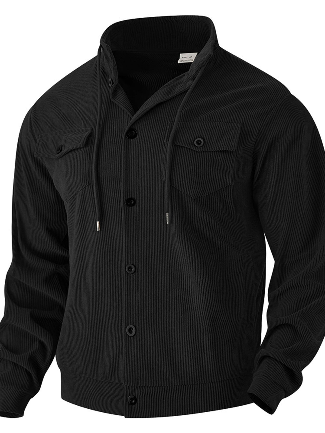 Men's Full Size Corduroy Button Up Casual Jacket Plus Size