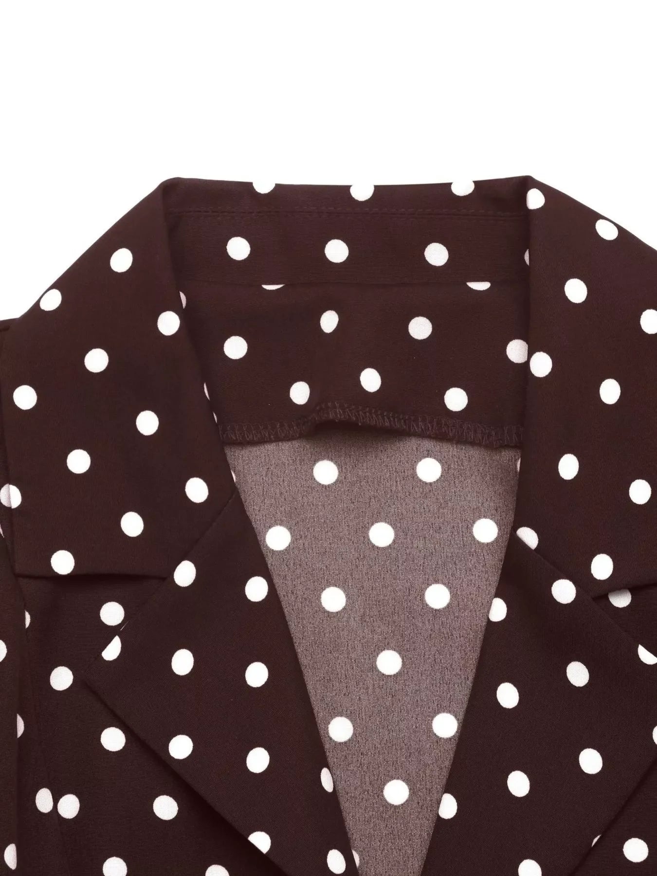 Polka Dot Long Sleeve Shirt Dress