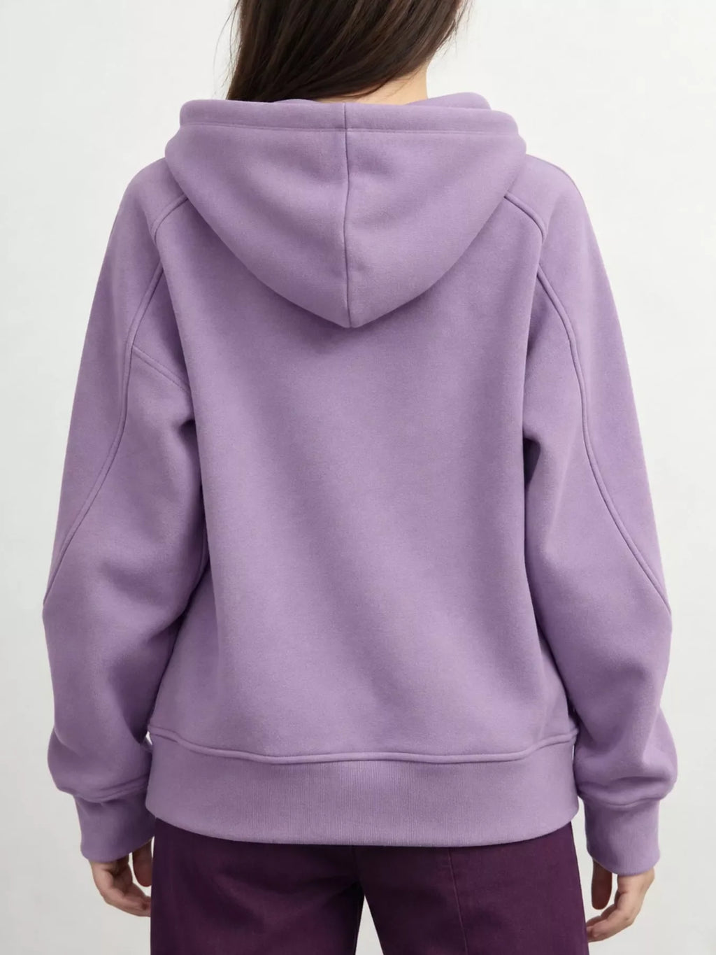 Zip Up Raglan Sleeve Hoodie