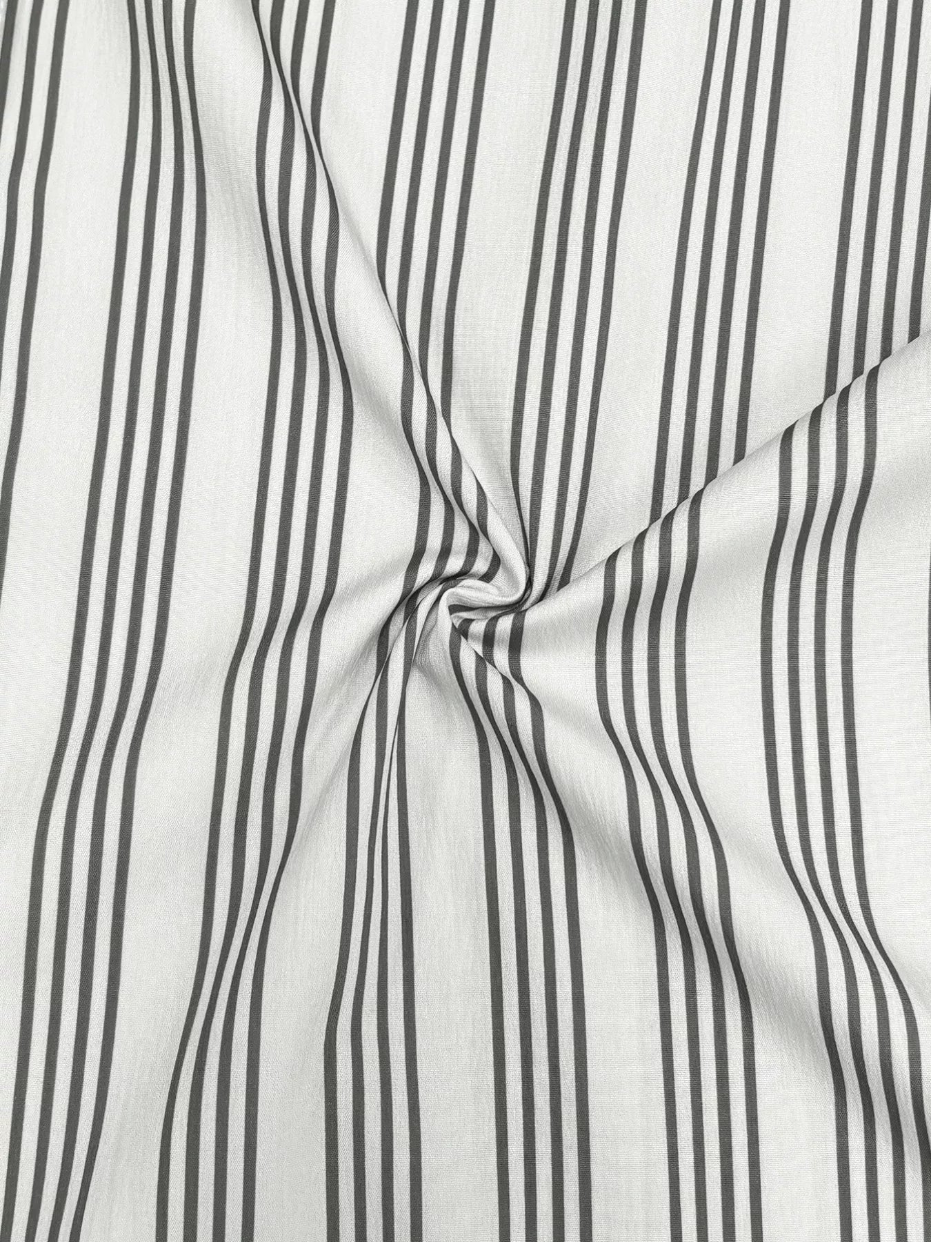 Striped Button Front Midi Dress