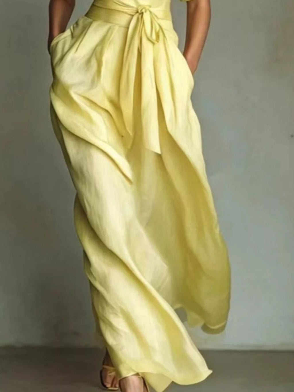 Collared Neck Maxi Shirt Dress