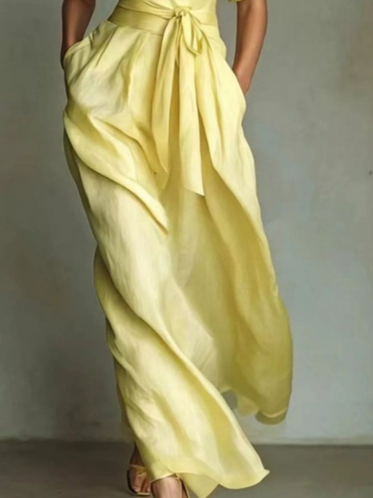 Collared Neck Maxi Shirt Dress