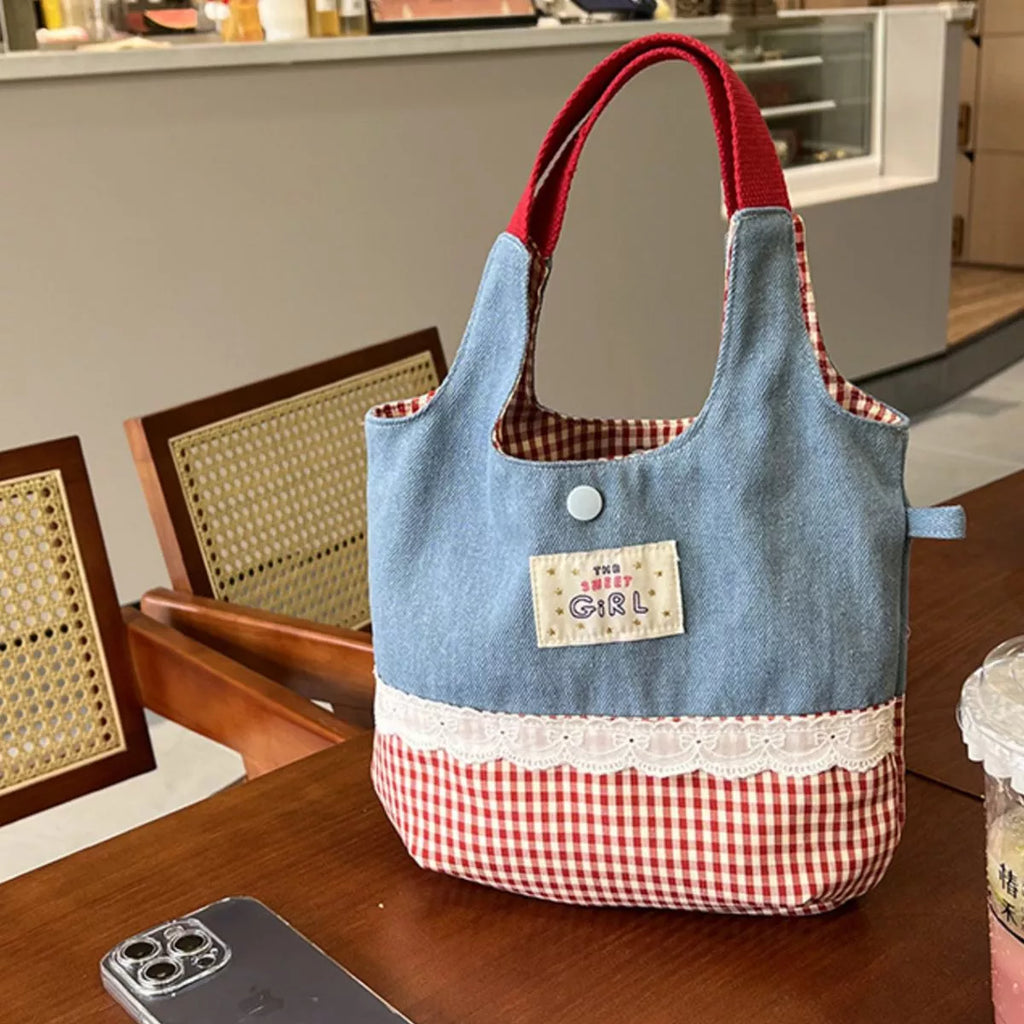 Printed Canvas Handbag