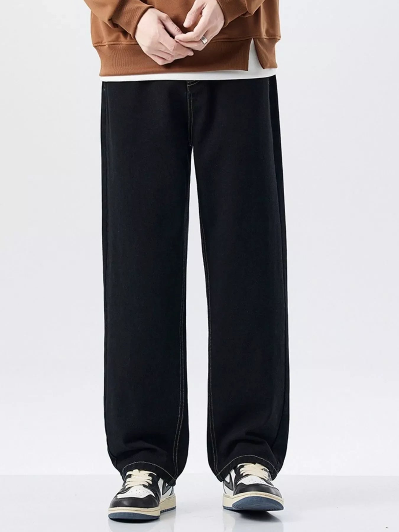 Men's Plus Size Wide Leg Jeans