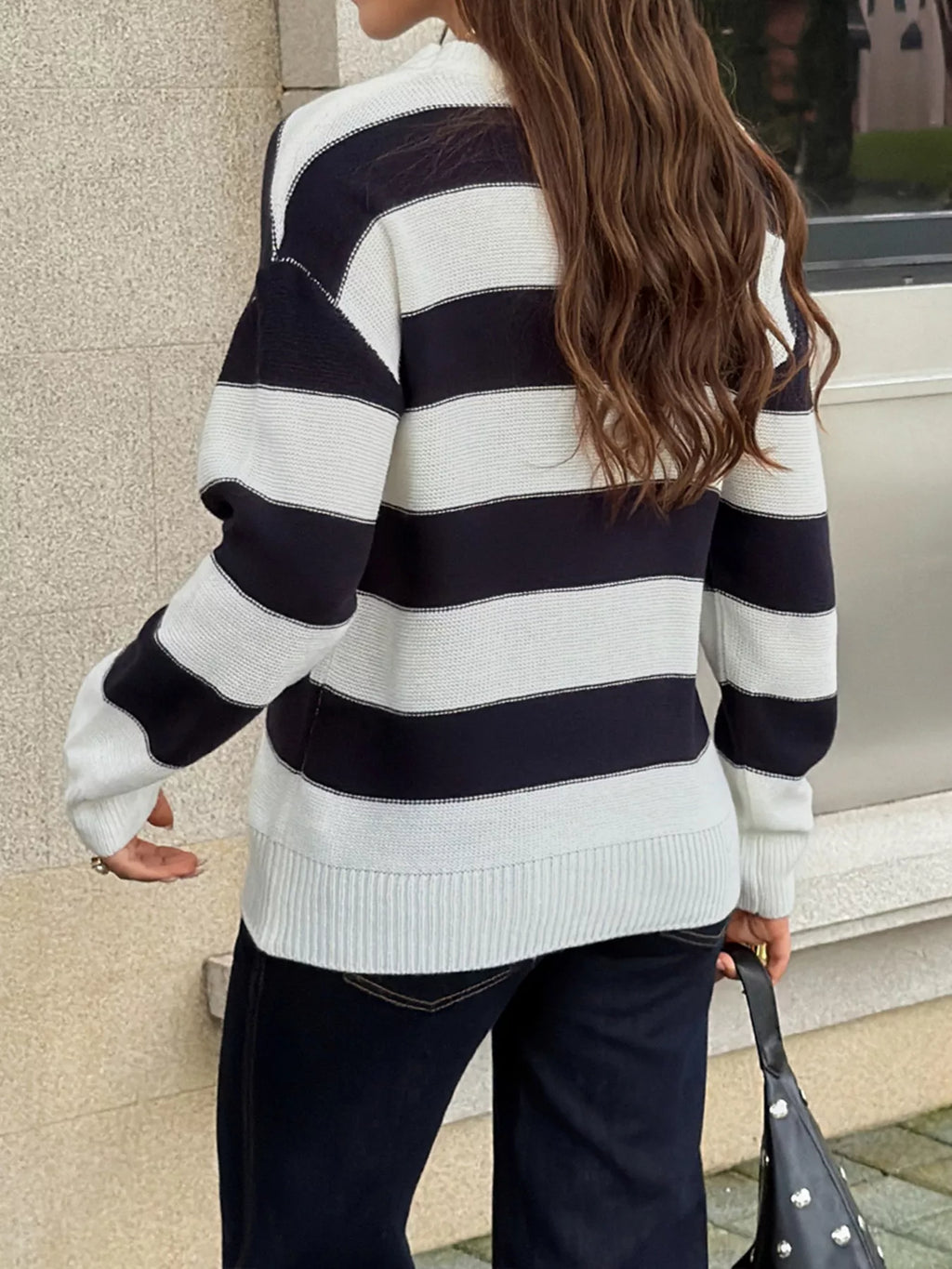 Striped Crew Neck Sweater