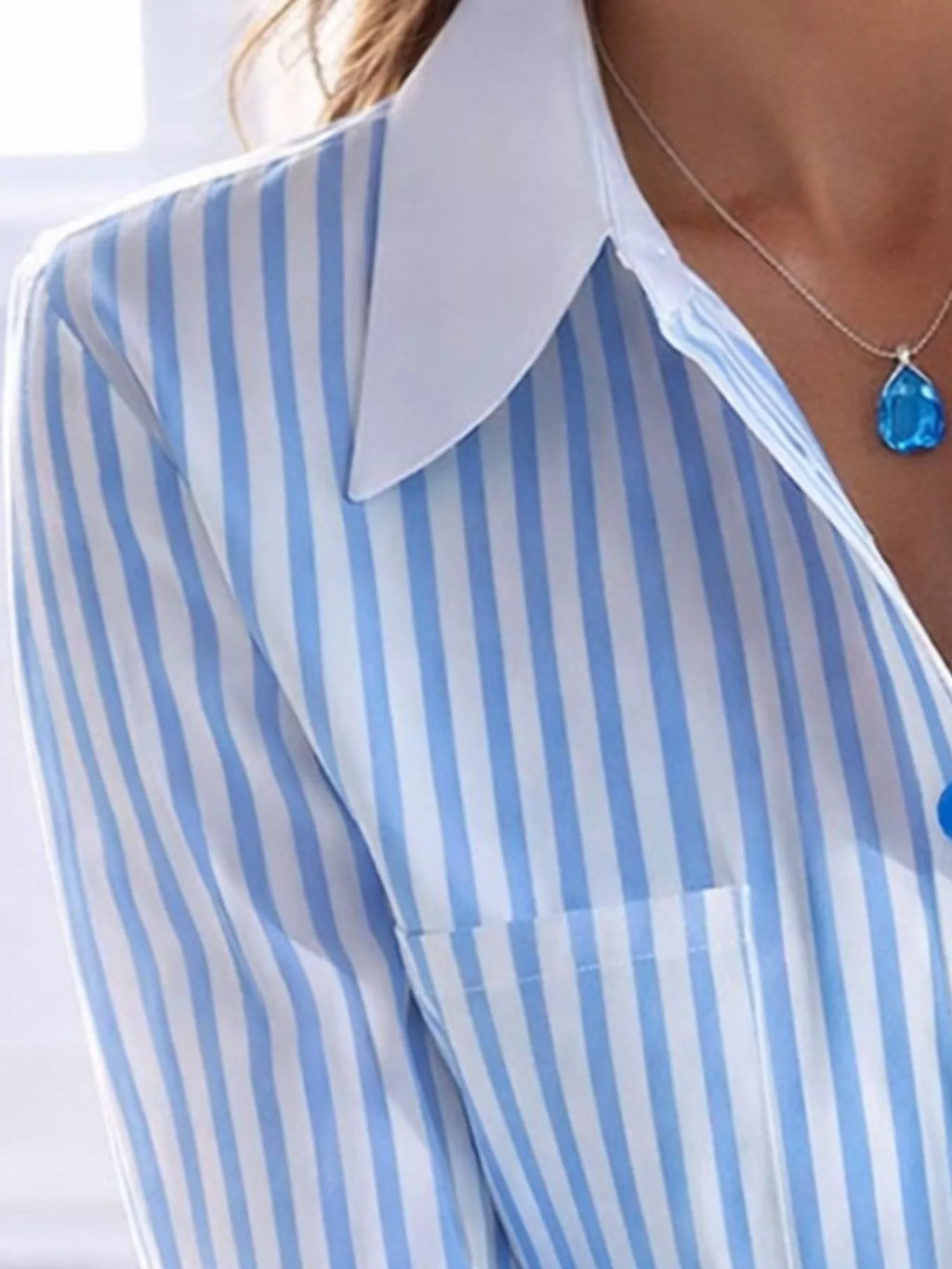 Striped Button-Down Shirt