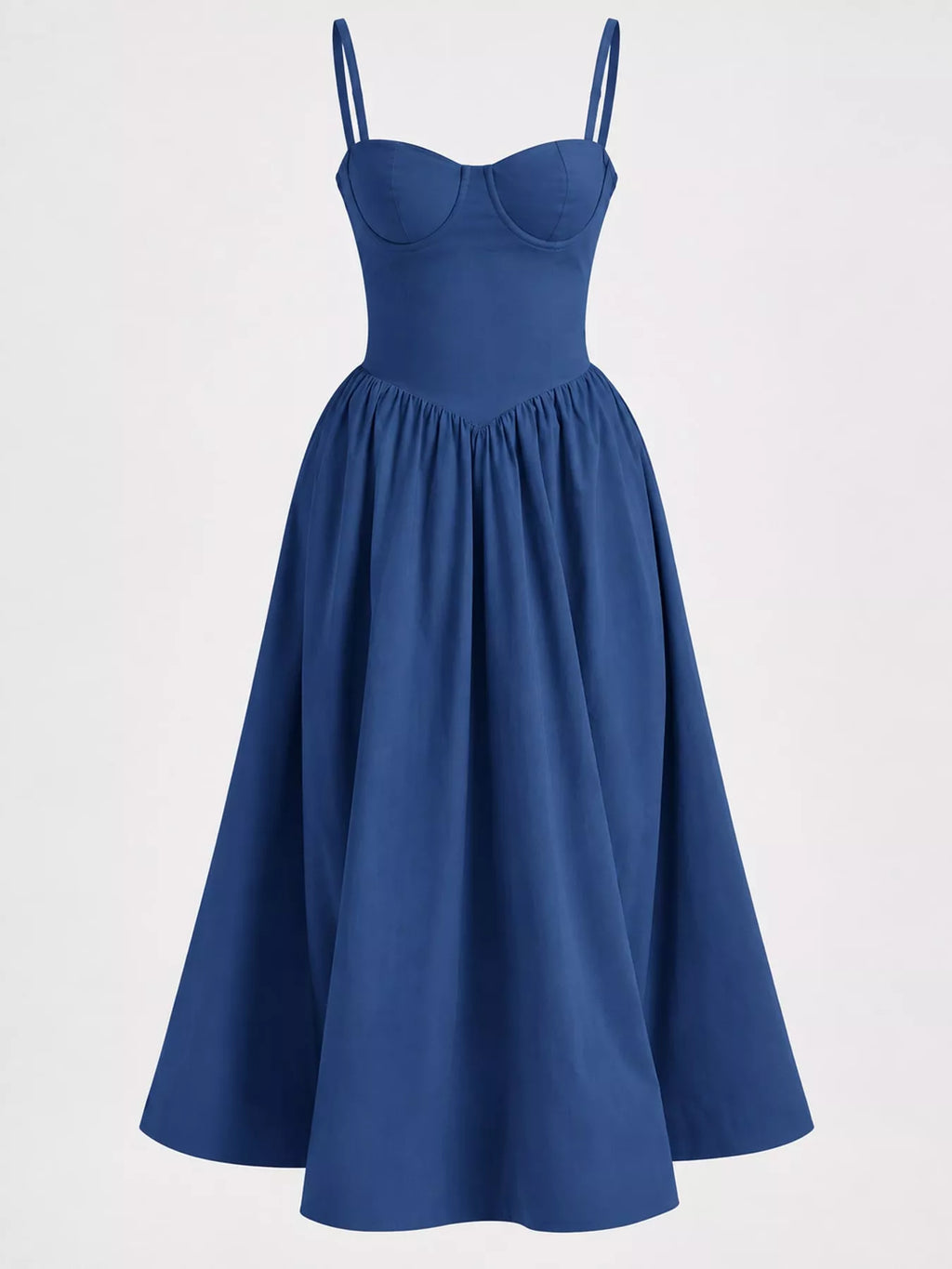 Sweetheart Neck Midi Cami Dress
