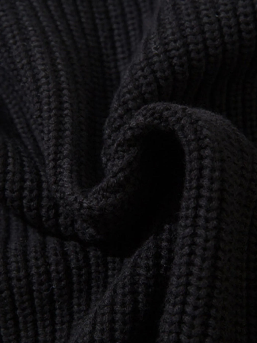 Men's Distressed Hem Ribbed Knit Zip-Up Cardigan
