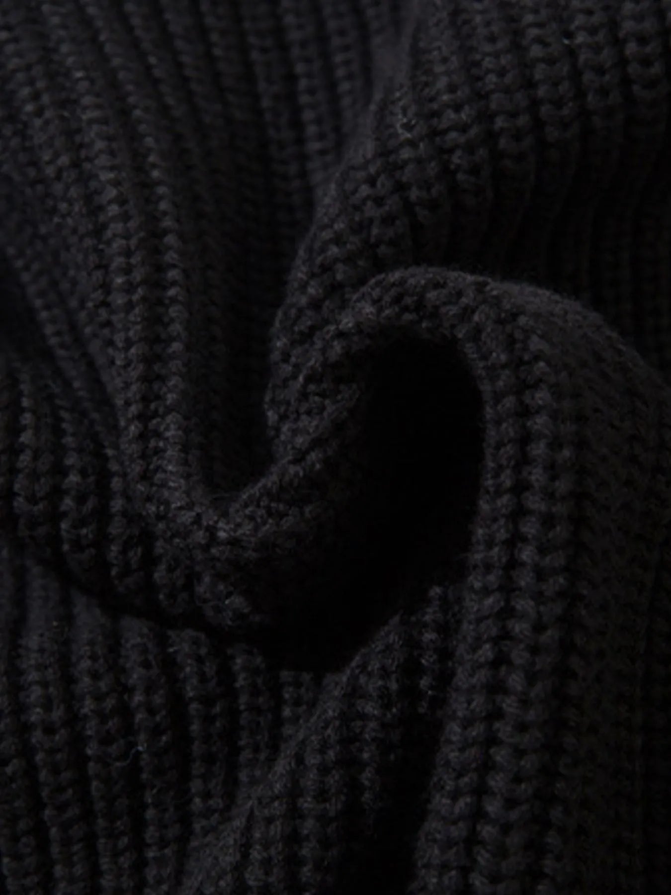 Men's Distressed Hem Ribbed Knit Zip-Up Cardigan