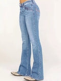 Mid-Rise Bootcut Jeans