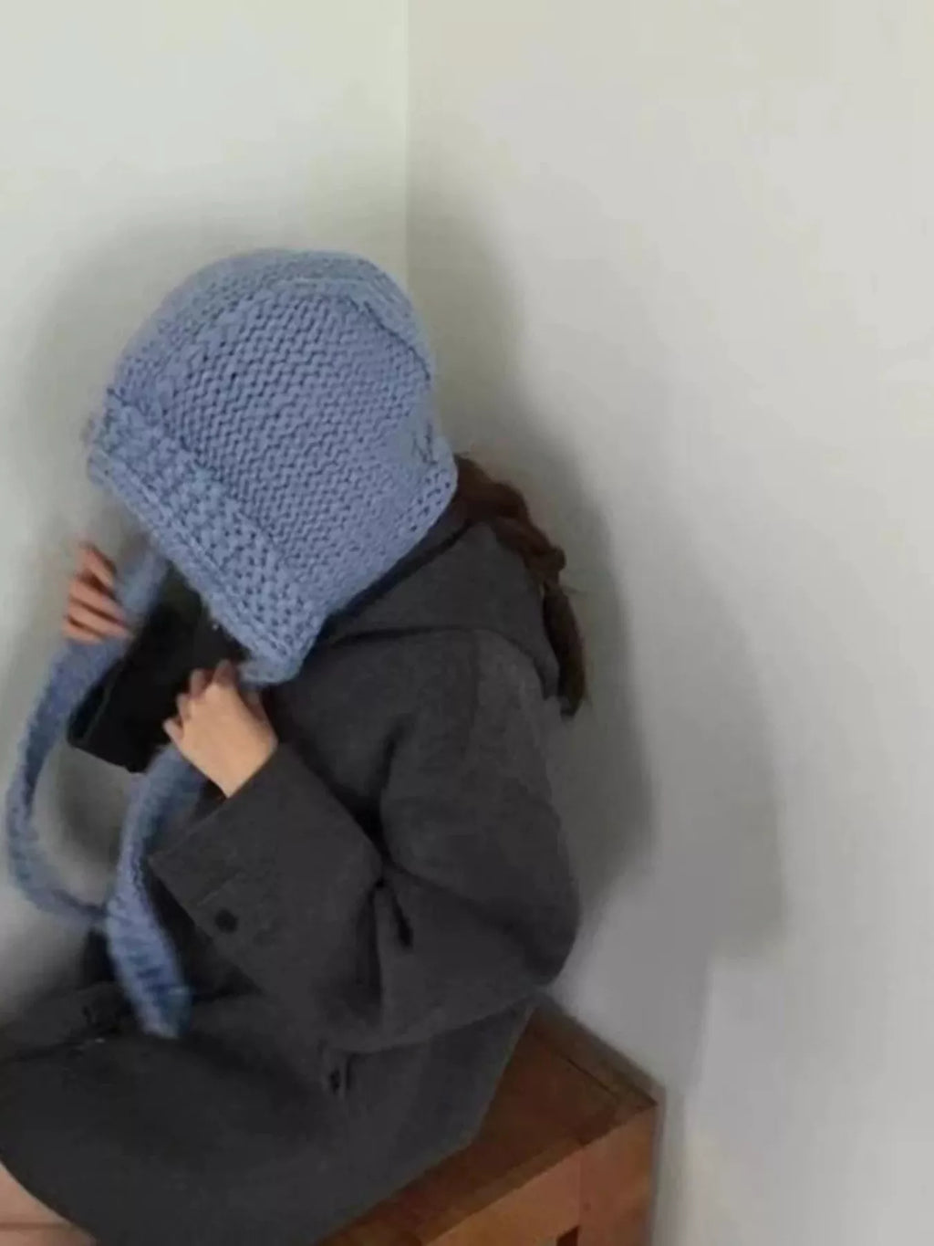 Knitted Earflap Beanie Hat