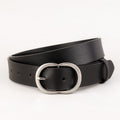 Skinny Belt with Oval Buckle