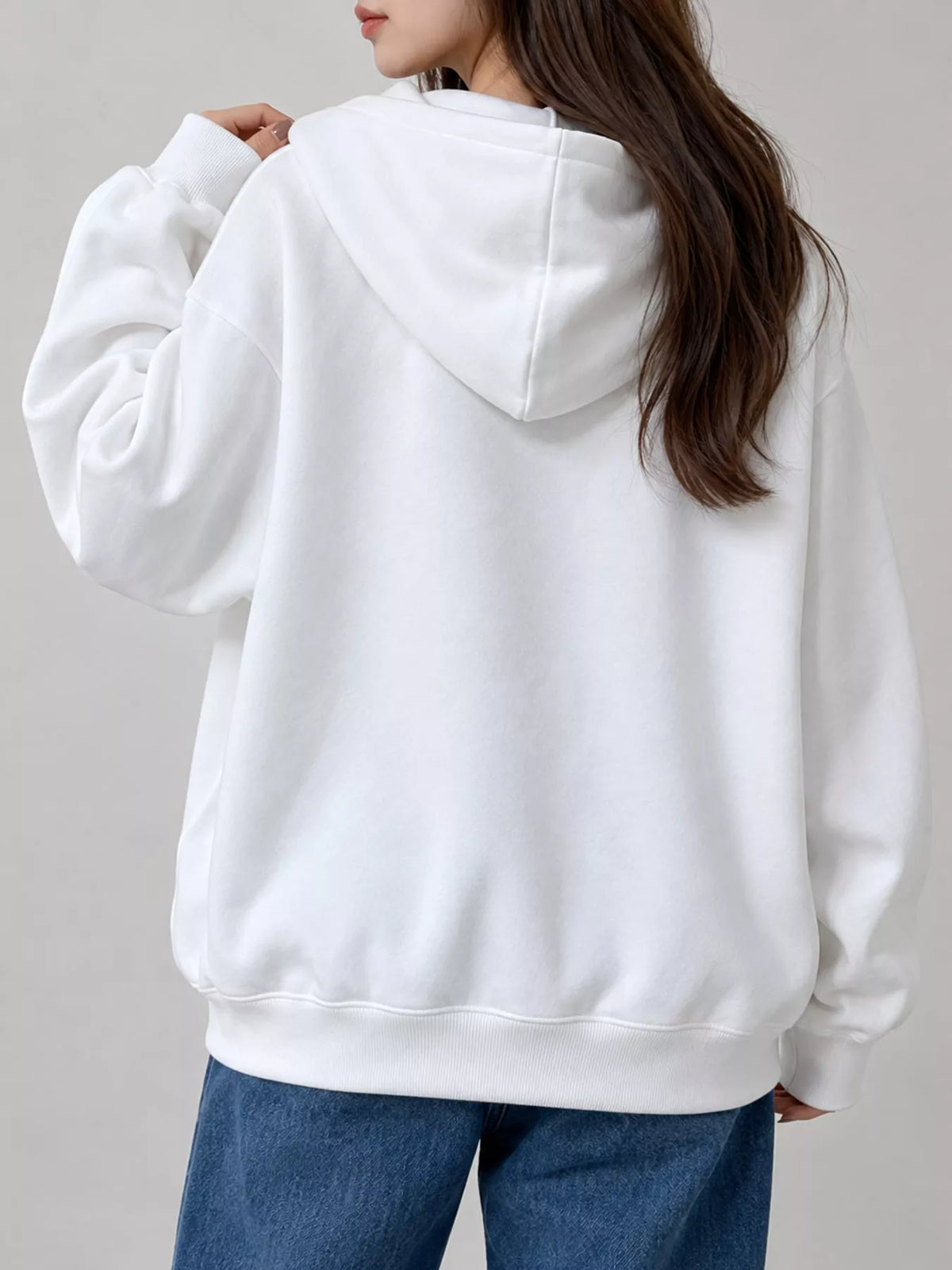 Letter Graphic Long Sleeve Hoodie
