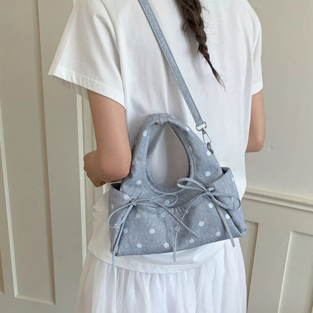 Polka Dot Bow Handbag