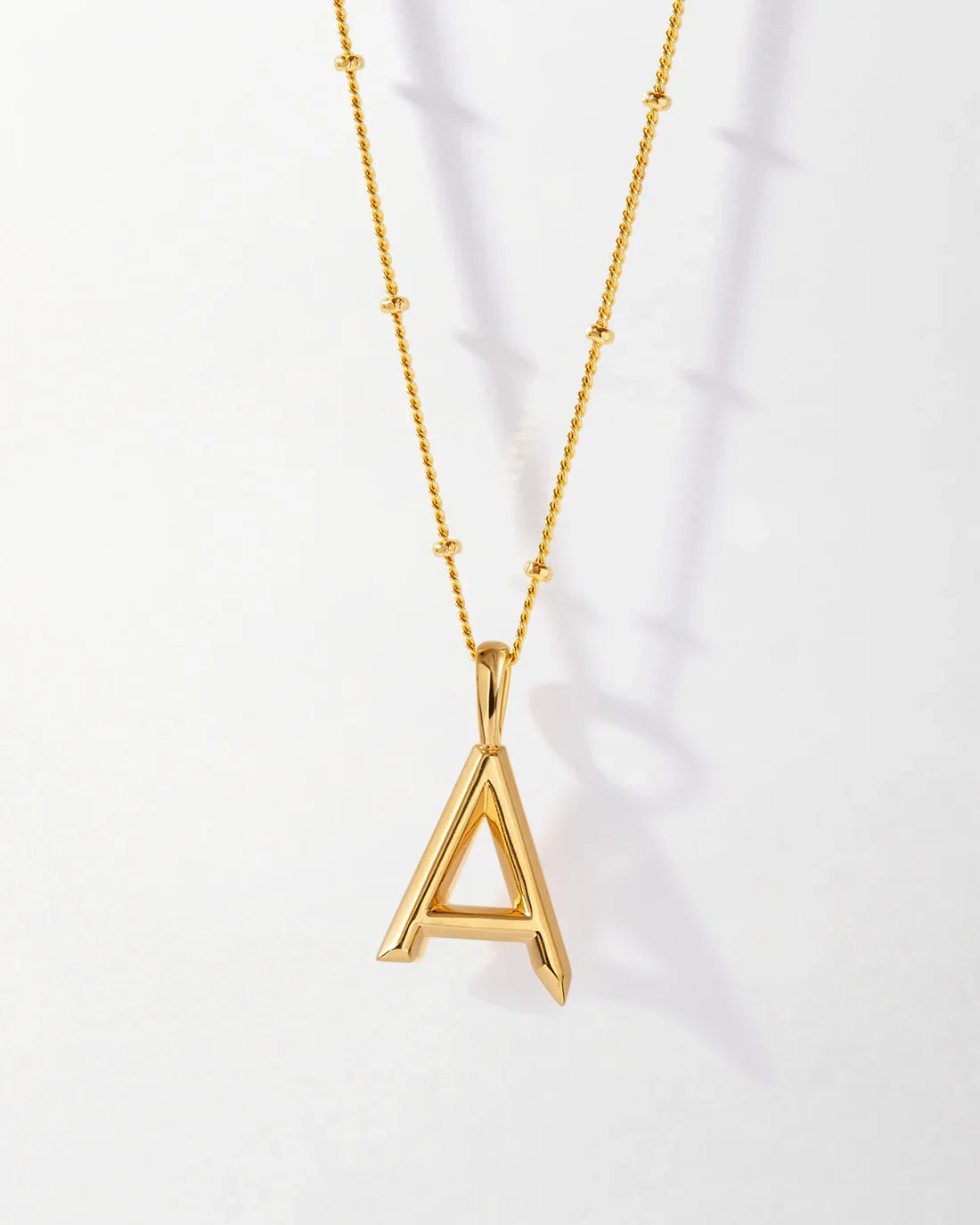 18K gold birthstone with 26 letters design light luxury noble necklace