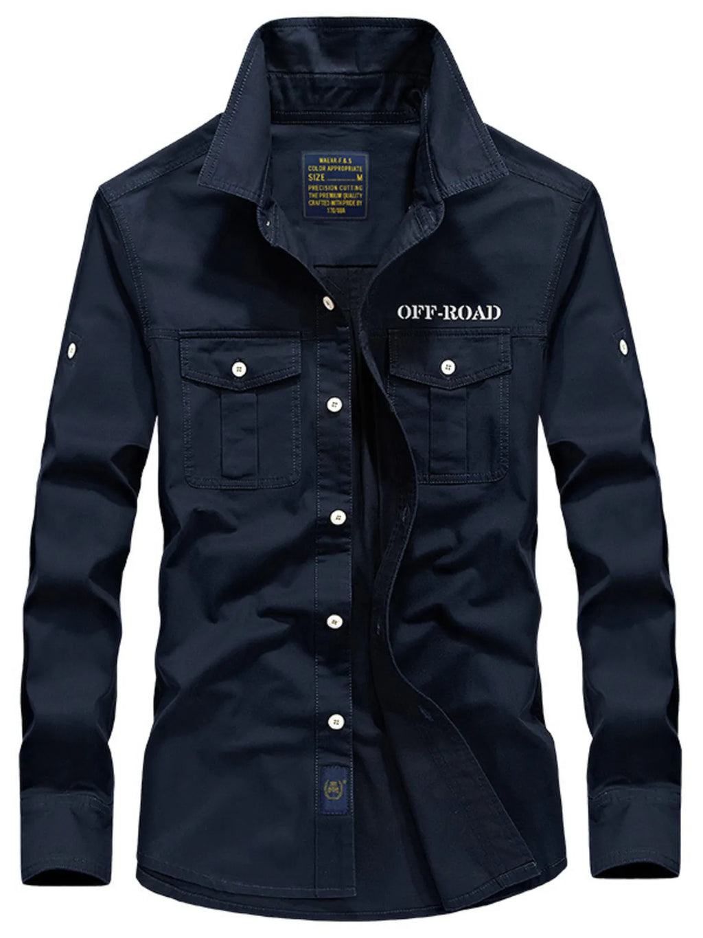 Men's Plus Size Button Up Long Sleeve Shirt