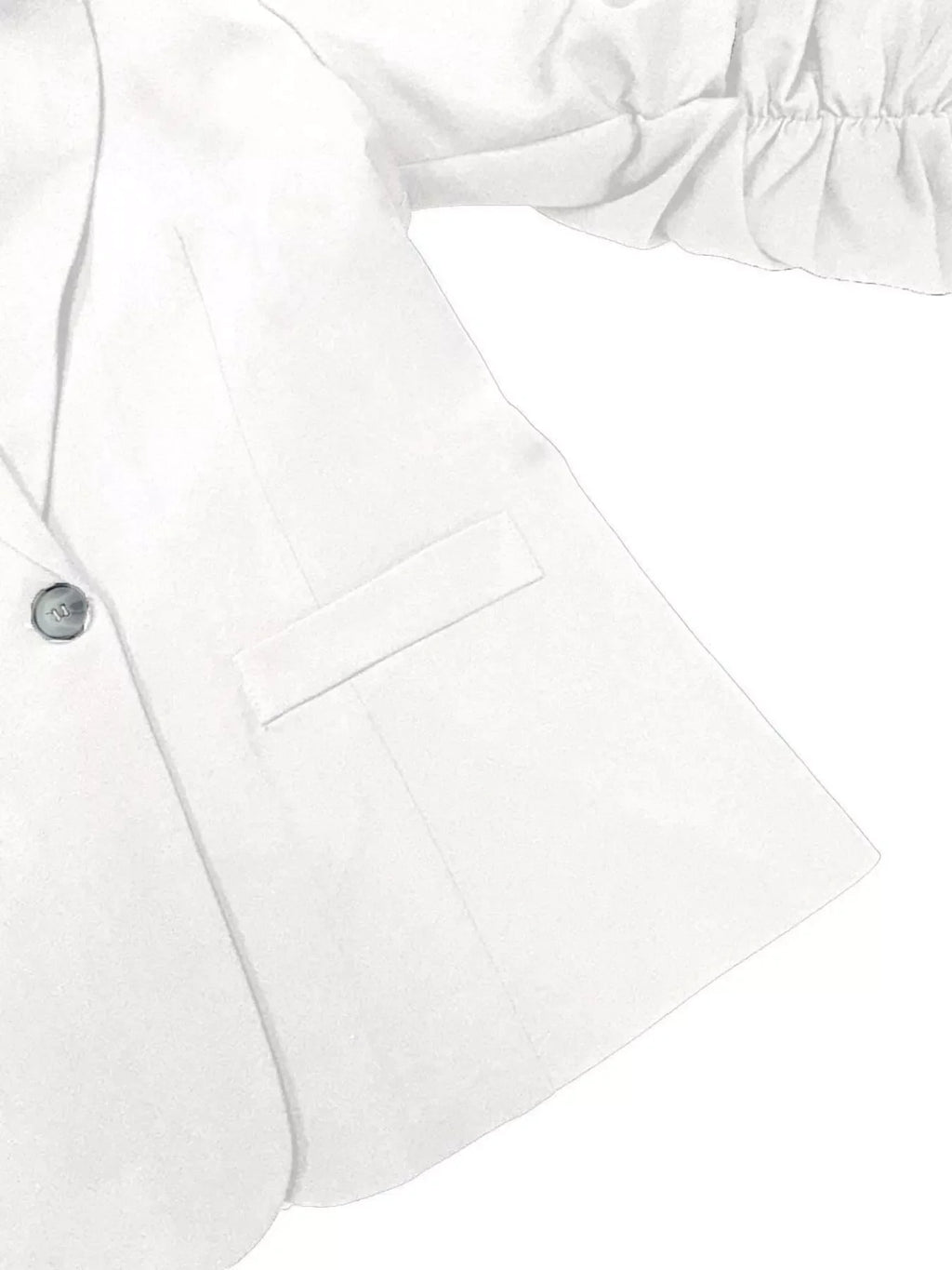 Full Size One Button Lapel Collar Blazer Plus Size