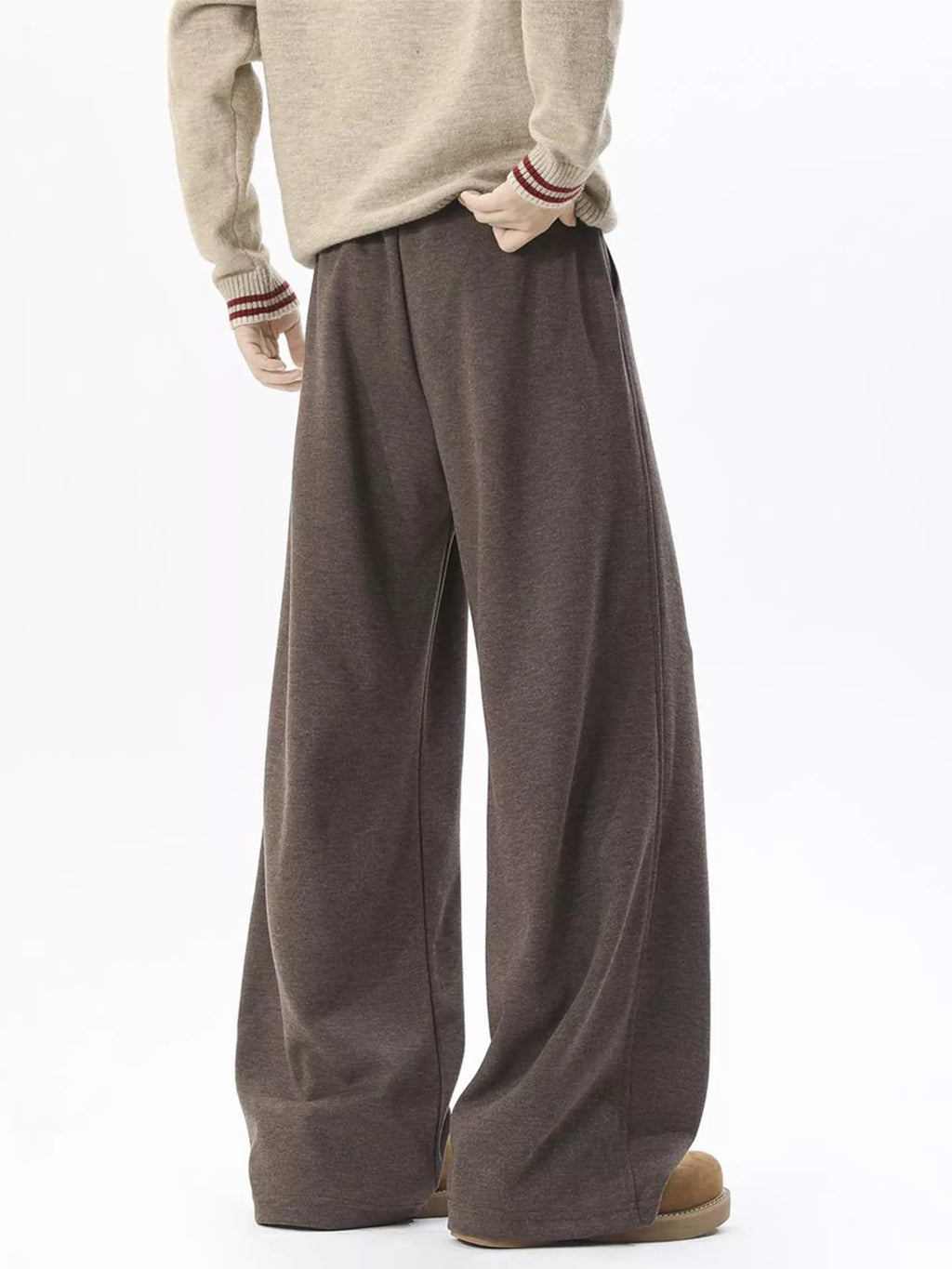 Men's Plus Size Drawstring Wide Leg Pants