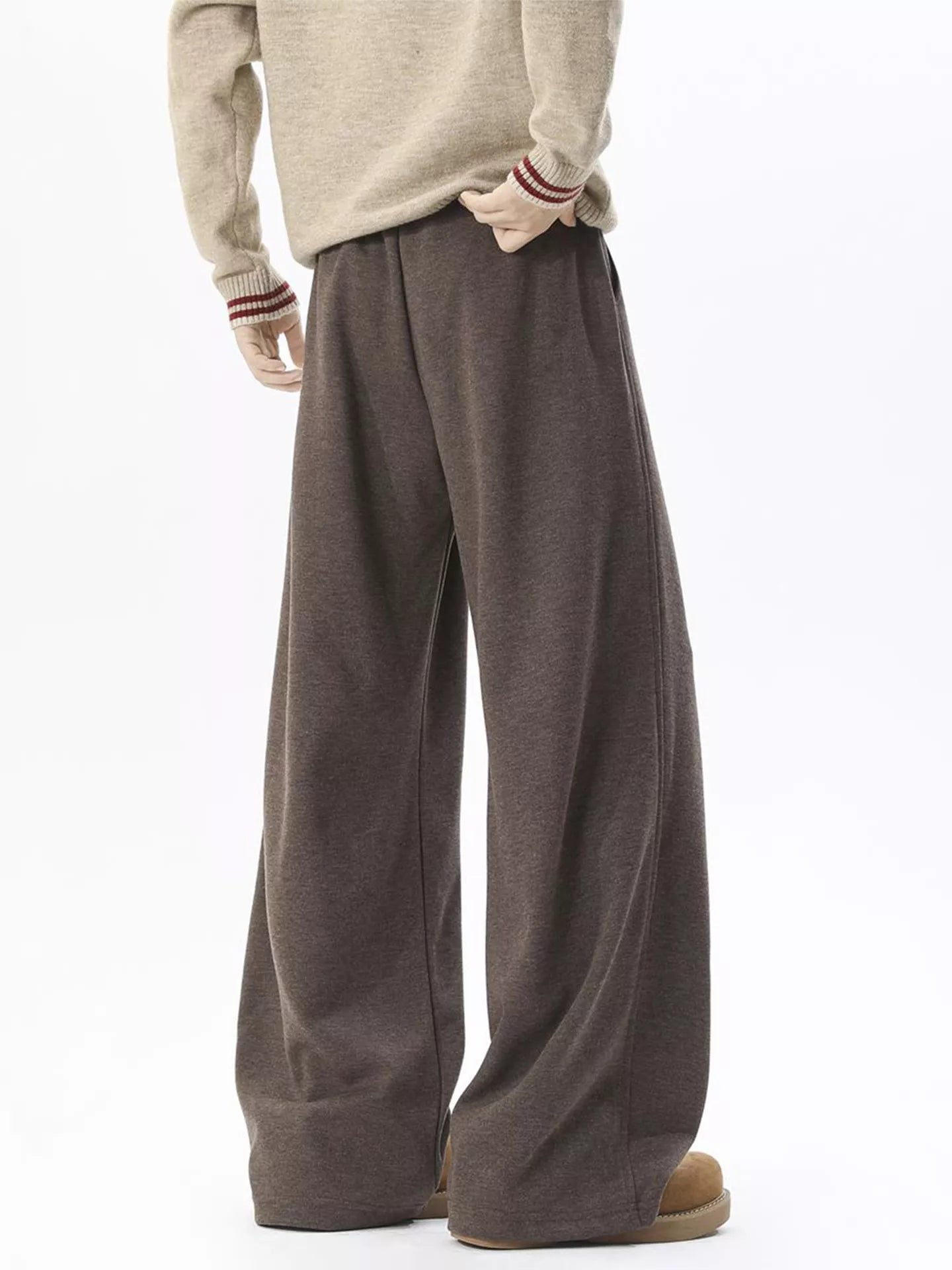 Men's Plus Size Drawstring Wide Leg Pants