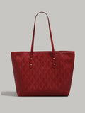 Textured Leather Tote Bag