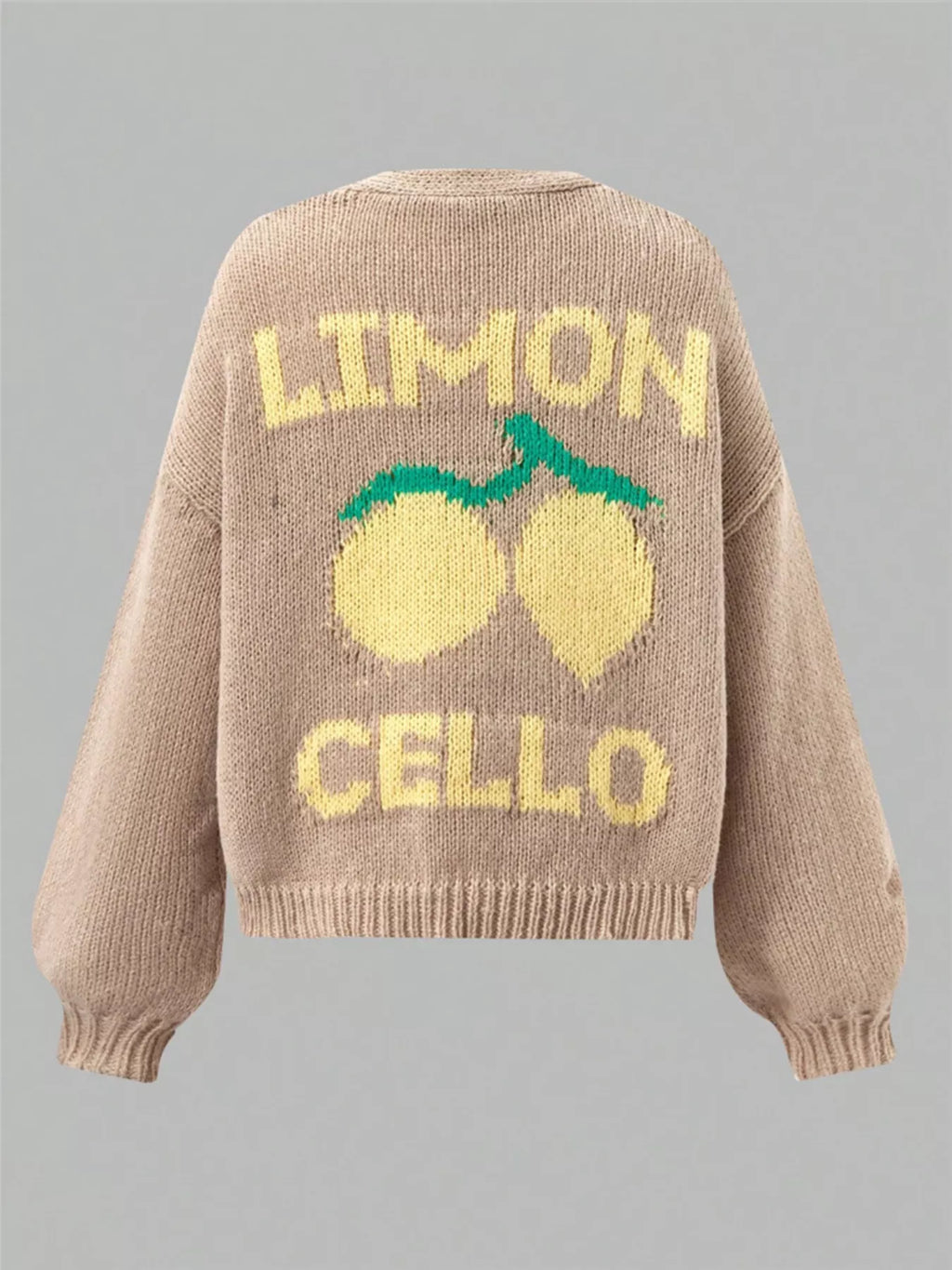Lemon Button Up Cardigan