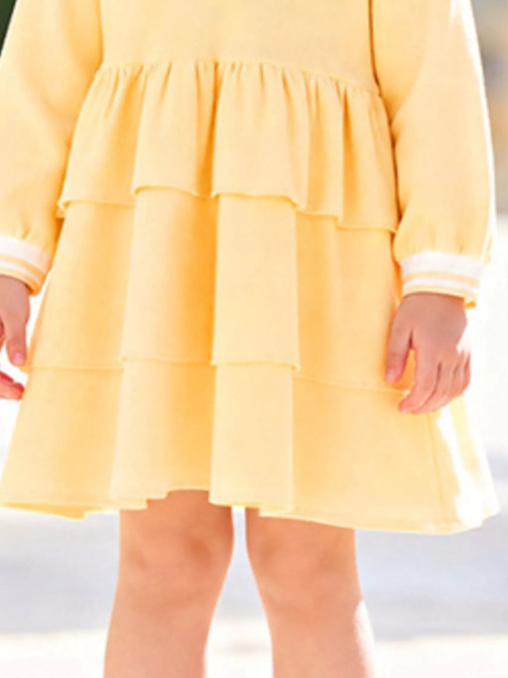 Children's Polo Collar Tiered Dress