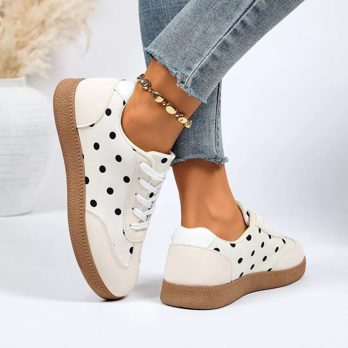 Polka Dot Casual Sneakers